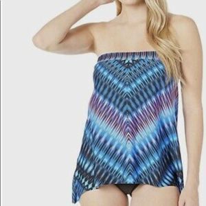 Miaclesuit Bandeay Tanktini Underwire Top w
Shapes and Thins Sz 8 🌞